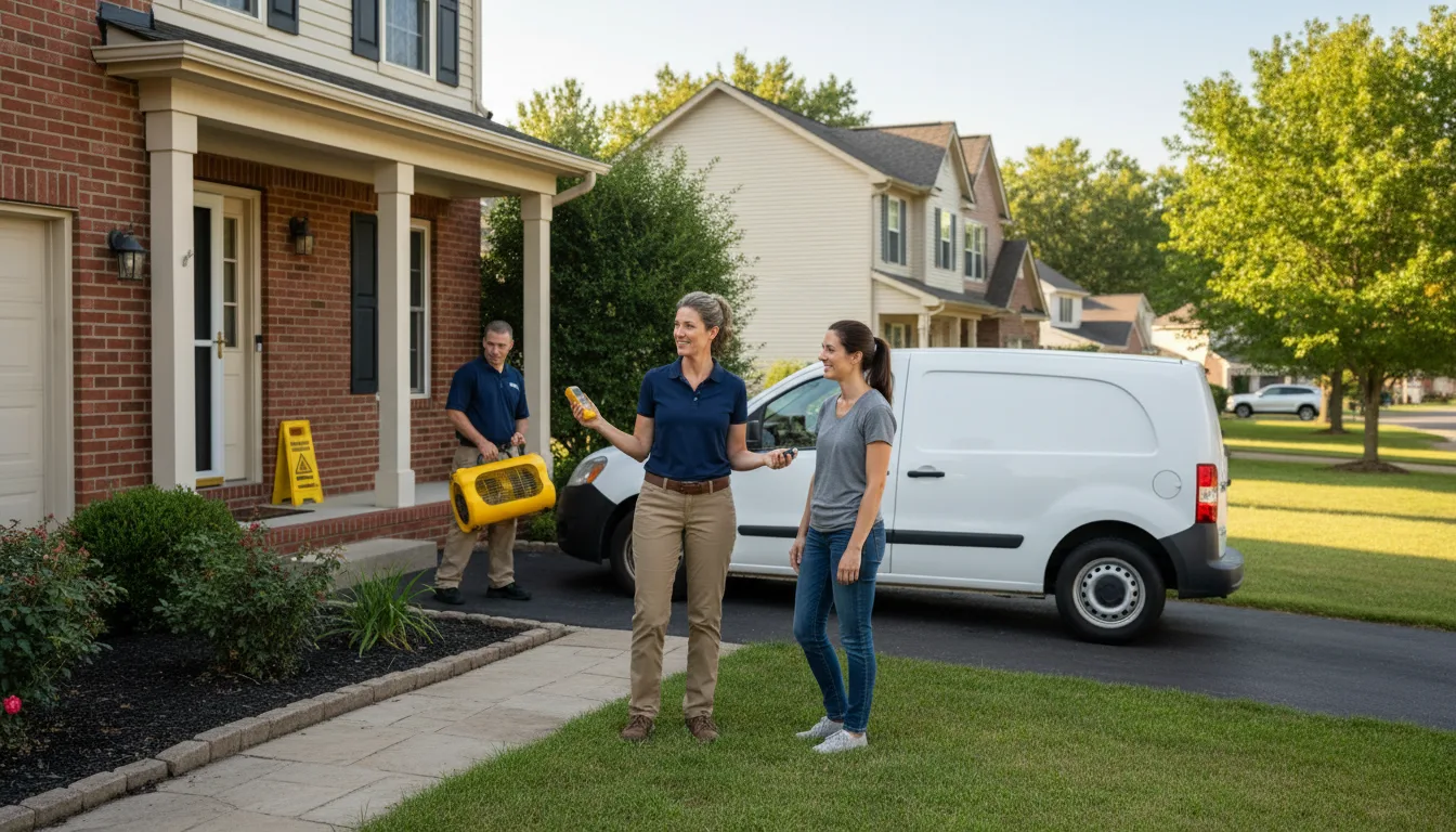 Residential water damage restoration in Vernon, AZ